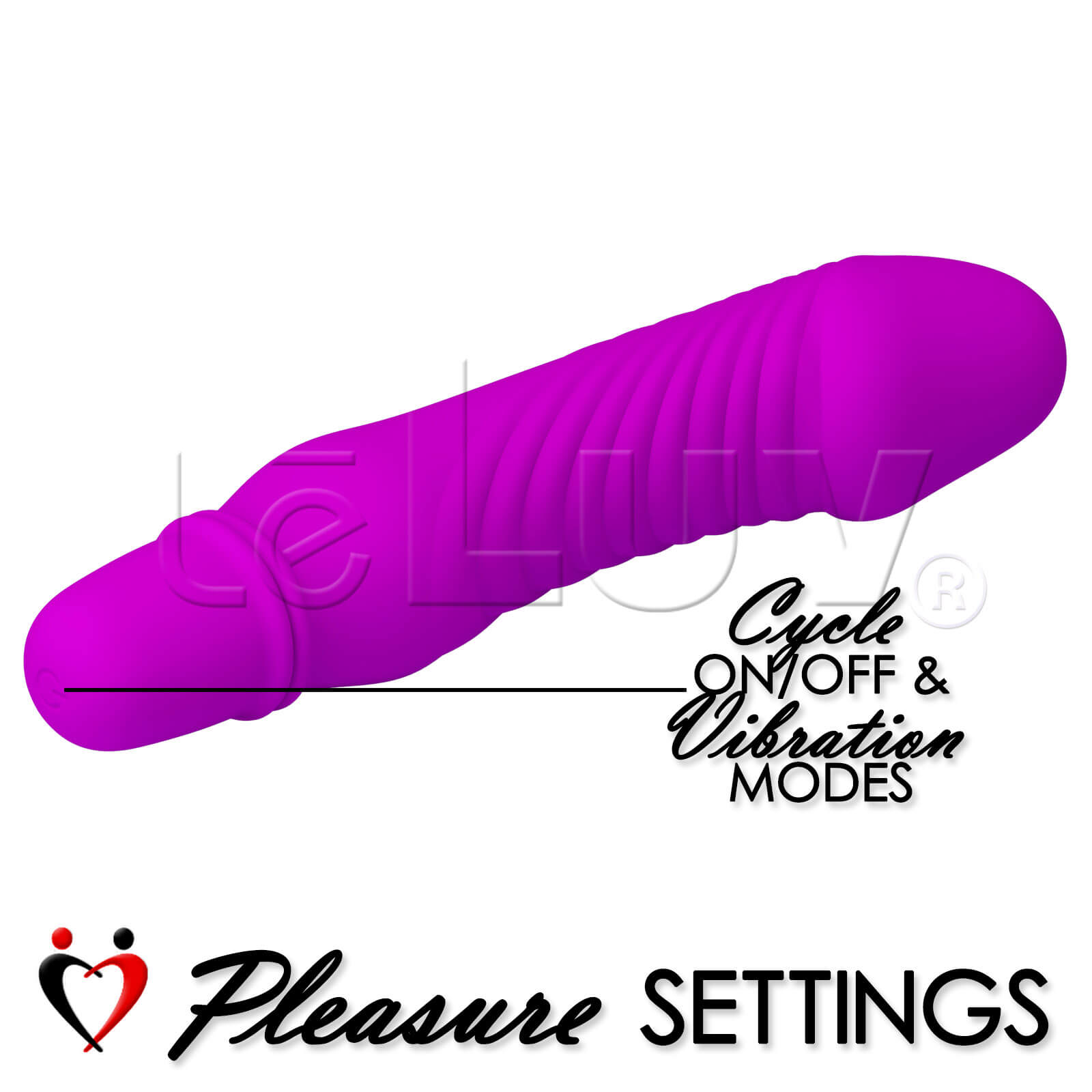 Mini Vibrator 10 Mode Mushroom Tip Smooth Silicone