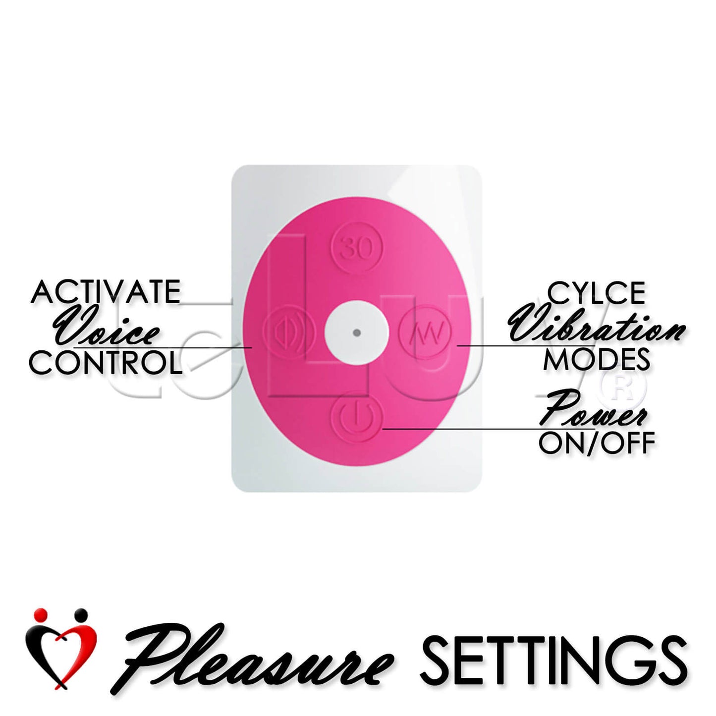 Rabbit Vibrator Voice & Sound Activated 30 Modes Smooth Silicone