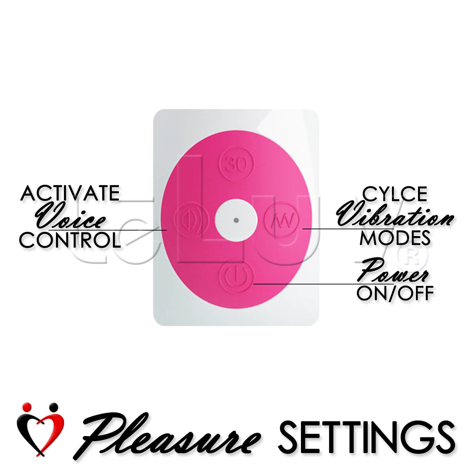Rabbit Vibrator Voice & Sound Activated 30 Modes Smooth Silicone