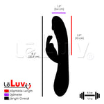 Rabbit Vibrator Voice & Sound Activated 30 Modes Smooth Silicone