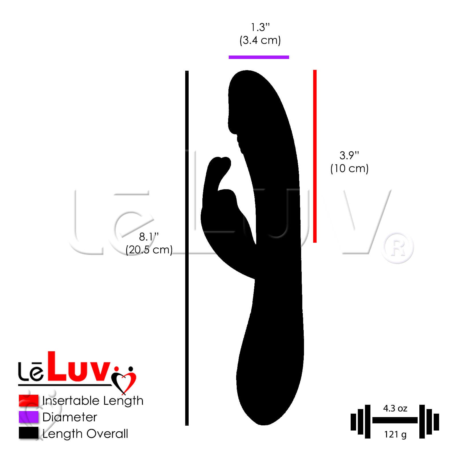 Rabbit Vibrator Voice & Sound Activated 30 Modes Smooth Silicone