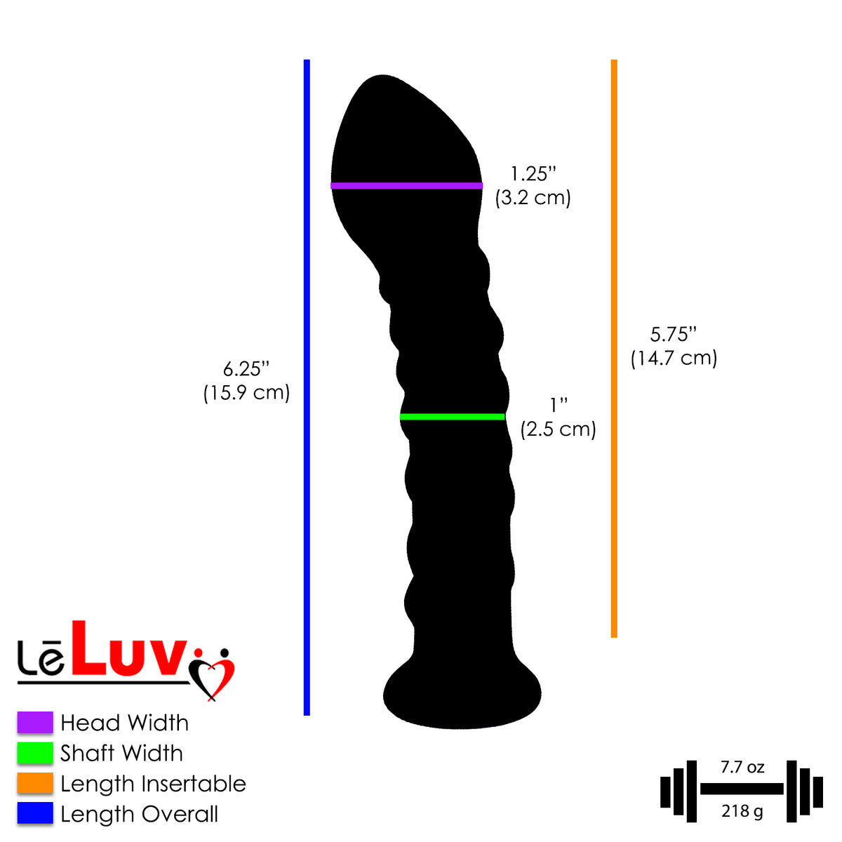 Glass 6 Inch Blue Twisted Texture Pointed Head Curved Dildo