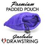 LeLuv Glass Hypnotic Twist Deluxe Curved G-Spot Wand Dildo