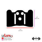 LeLuv Hybrid Cradle & Silicone Strap Set for SLIDER Penis Extenders