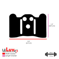 LeLuv Hybrid Cradle & Silicone Strap Set for SLIDER Penis Extenders