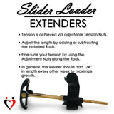 LeLuv Penis Extender SLIDER Kits - Large Diameter Basic, Hybrid or Deluxe