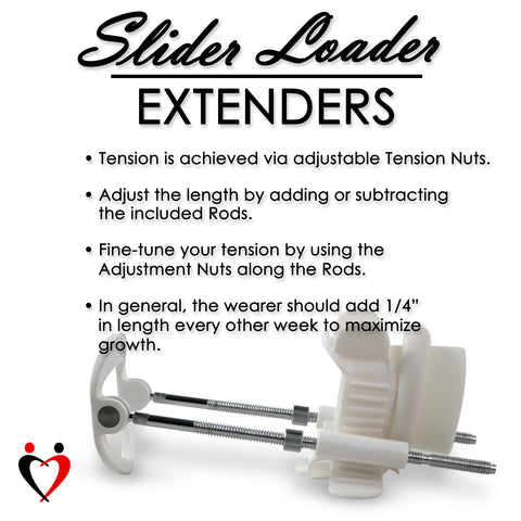 LeLuv Replacement Brass or Platinum Rods for SLIDER Penis Extender - S