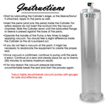 LeLuv Maxi Penis Pump | Black Handle, Silicone Hose, Gauge/Protected Gauge | Round Flange Cylinder