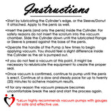 ULTIMA Red Penis Pump Silicone Grip | 9" Length Choose Diameter 1.35"-3.70"