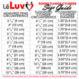 LeLuv Magna LCD Smart Penis Pump | 9 or 12 Inch Length Cylinder | Round Flange