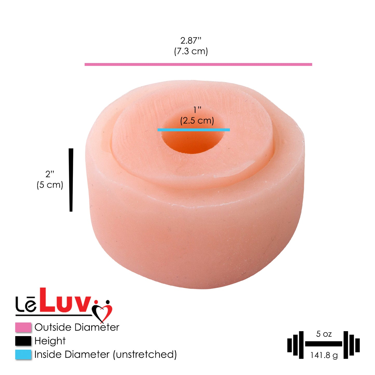 Realistic Donut Penis Pump Cylinder Seal - Vibrating Bullet Option