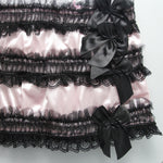 Lingerie Corset Set Pink Lace Bow Costume Bustier PLUS SIZE AVAILABLE