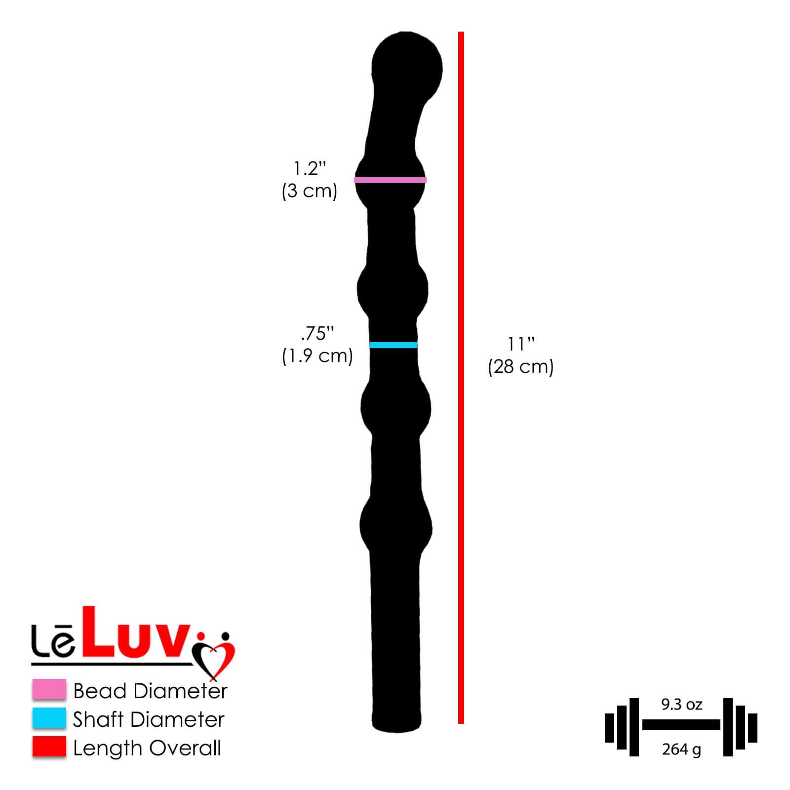 Bundle 5 Item Deluxe Glass Sex Toy Kit BDSM Dildo Butt Plug Set Pink L