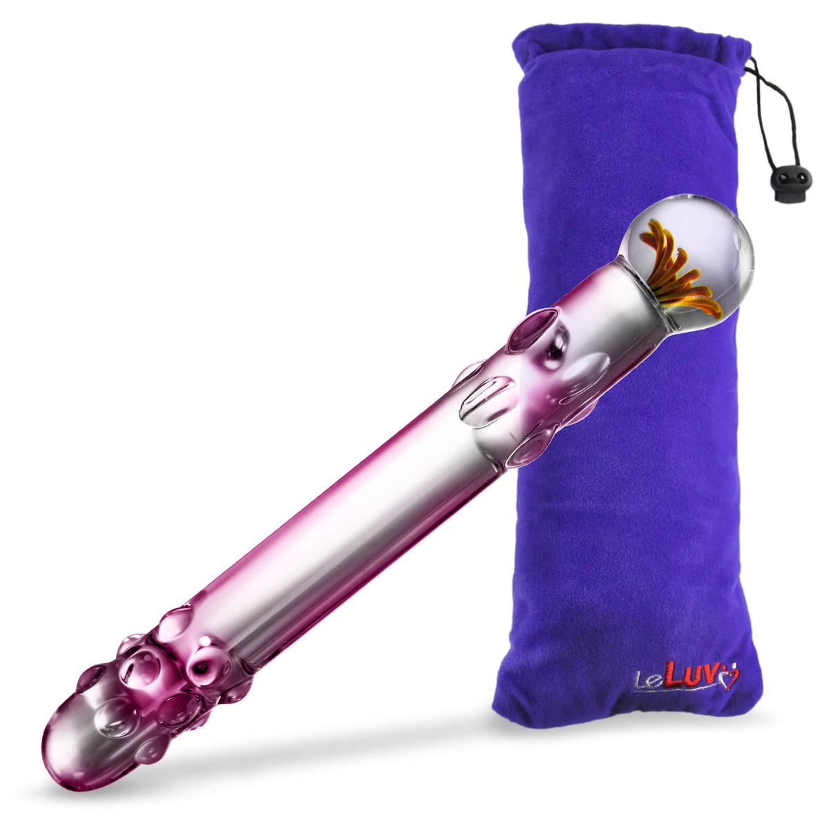 Glass PINK PEARLS 3 Piece Gift Set Dildos & Butt Plug