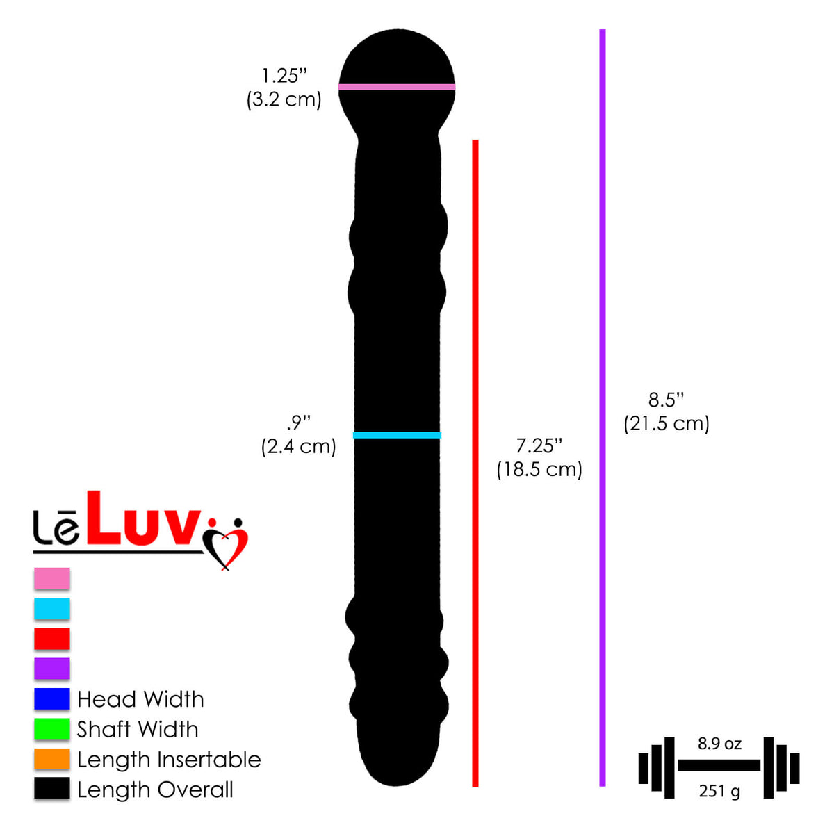 Glass PINK PEARLS 3 Piece Gift Set Dildos & Butt Plug