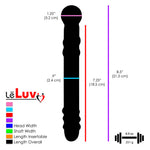 Glass PINK PEARLS 3 Piece Gift Set Dildos & Butt Plug