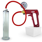 LeLuv Maxi Penis Pump | Premium Silicone Hose, All Gauge Options | WIDE FLANGE Cylinder