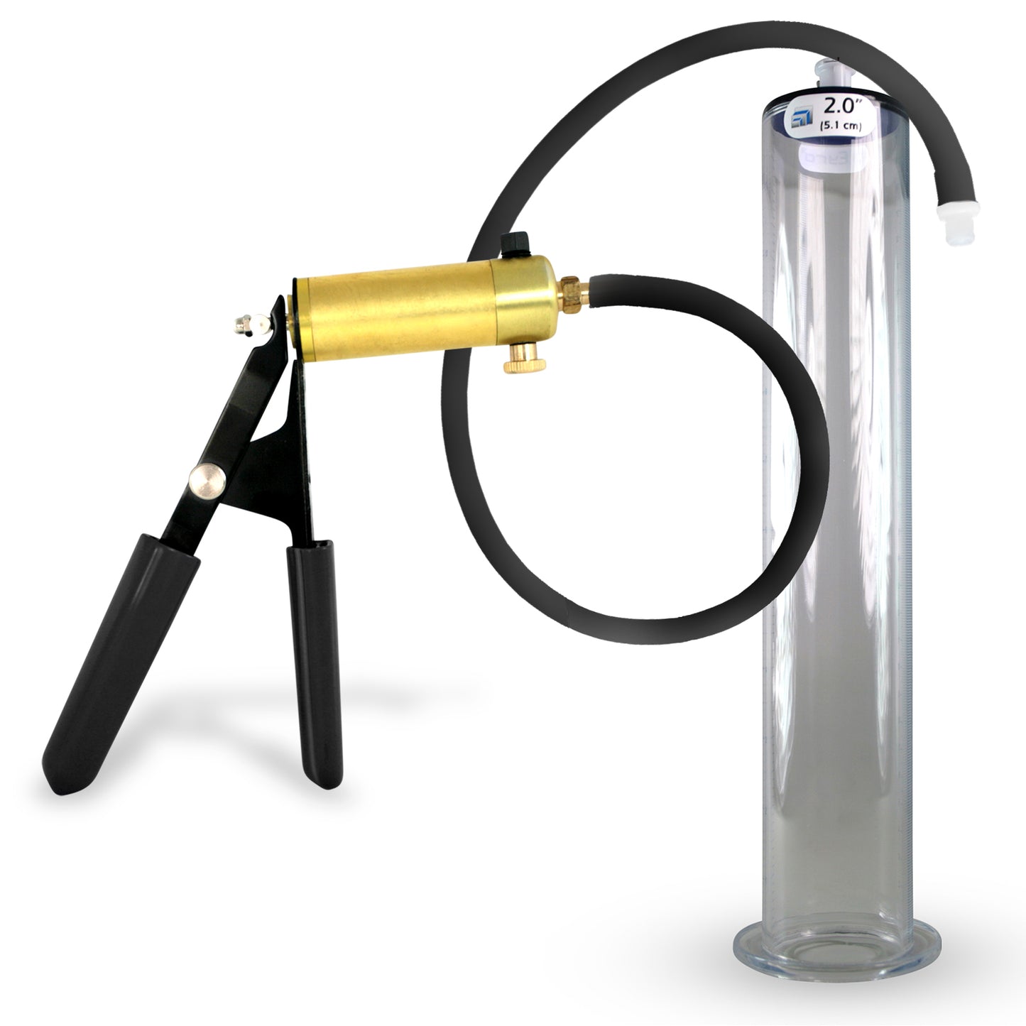 Ultima Black Penis Pump (Protected Gauge, 9” Wide Flange)