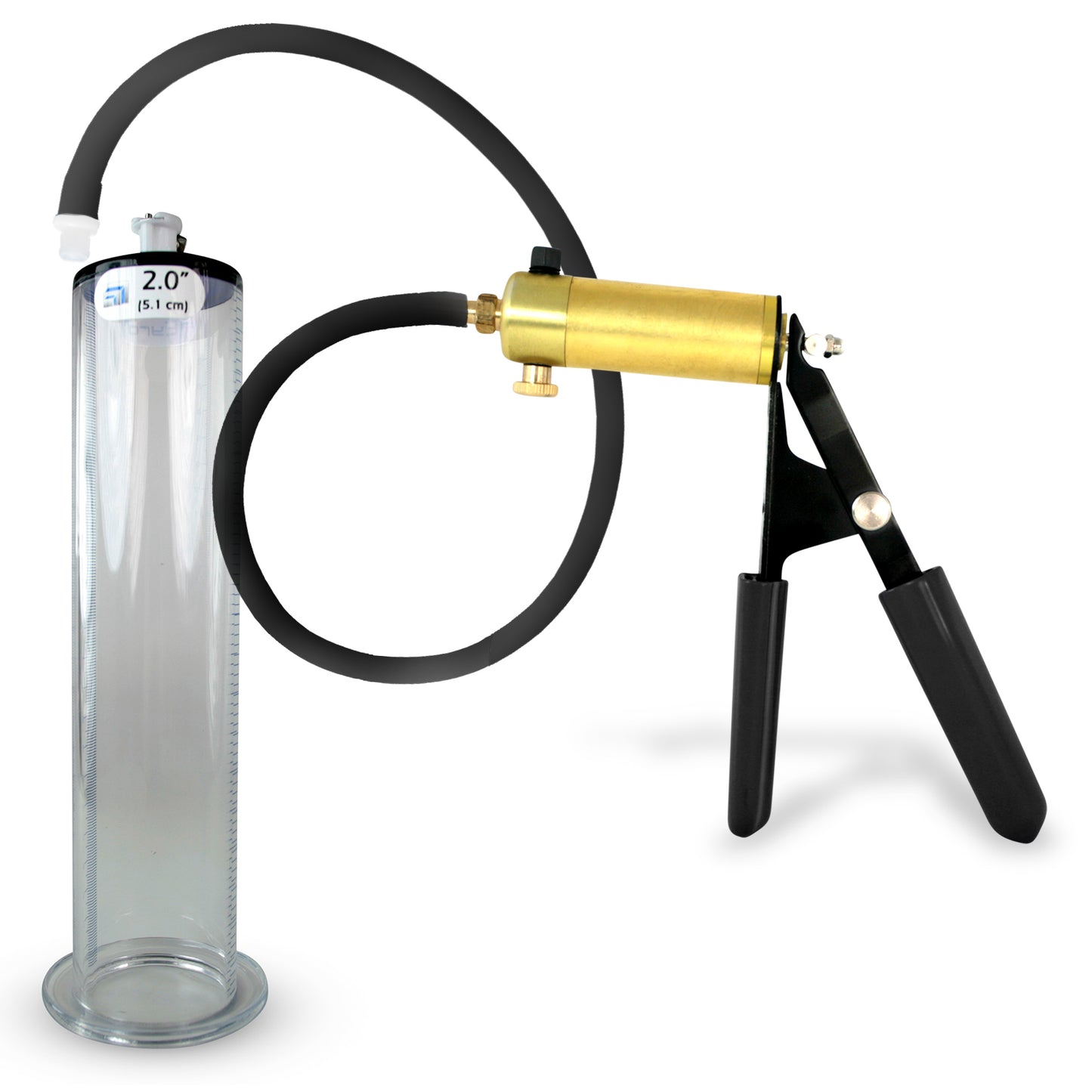 Ultima Black Penis Pump (Protected Gauge, 9” Wide Flange)