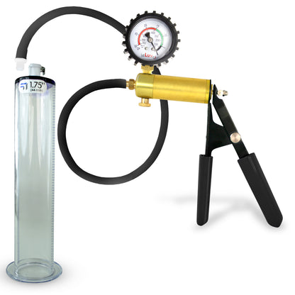 Ultima Black Penis Pump (Protected Gauge, 9” Wide Flange)