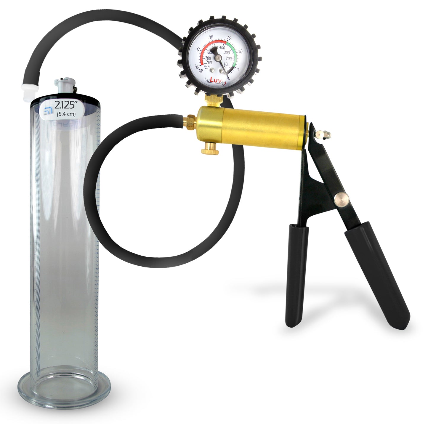 Ultima Black Penis Pump (Protected Gauge, 9” Wide Flange)