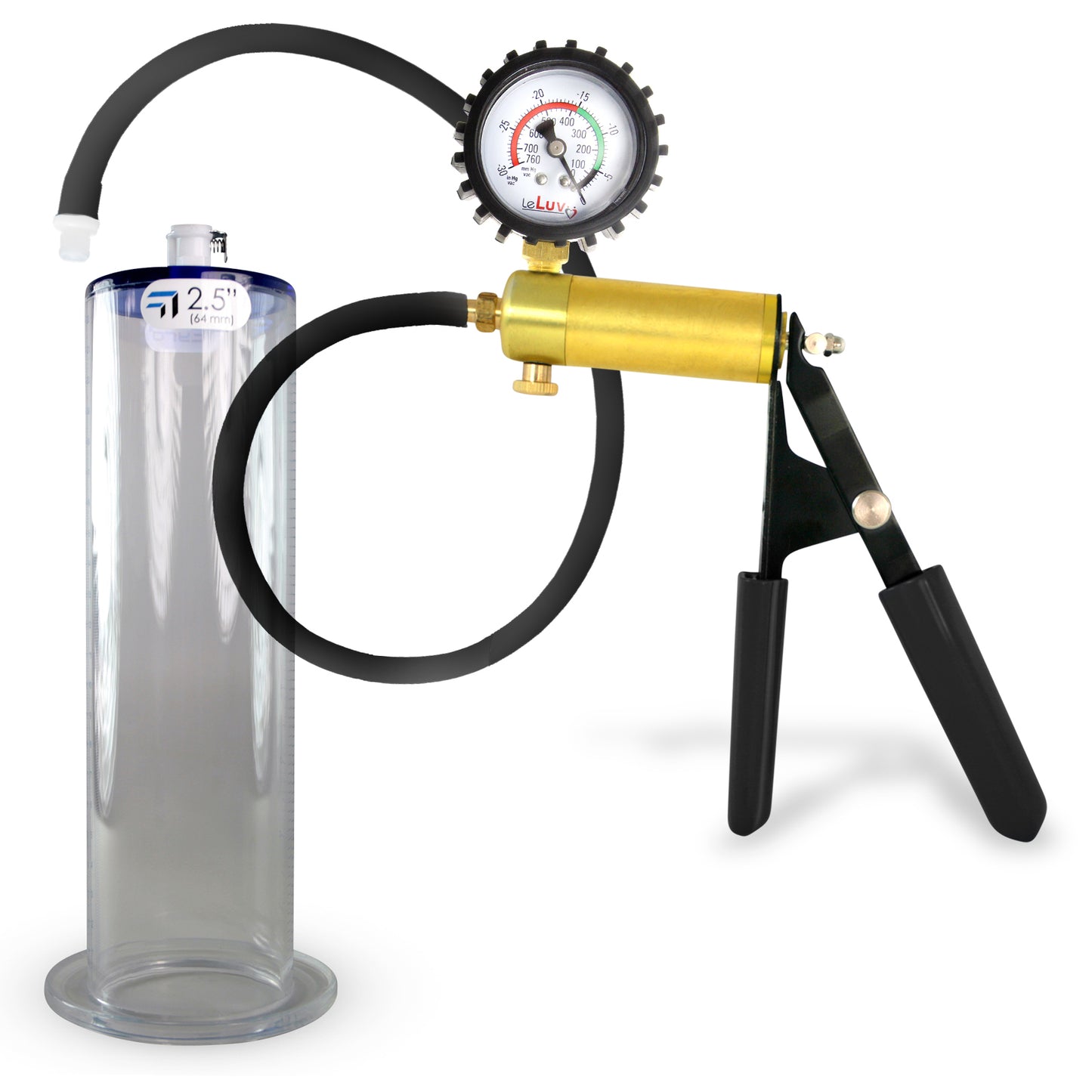 Ultima Black Penis Pump (Protected Gauge, 9” Wide Flange)