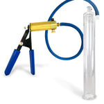 Ultima Blue Penis Pump (Rubber Grip, 9” Round Flange)