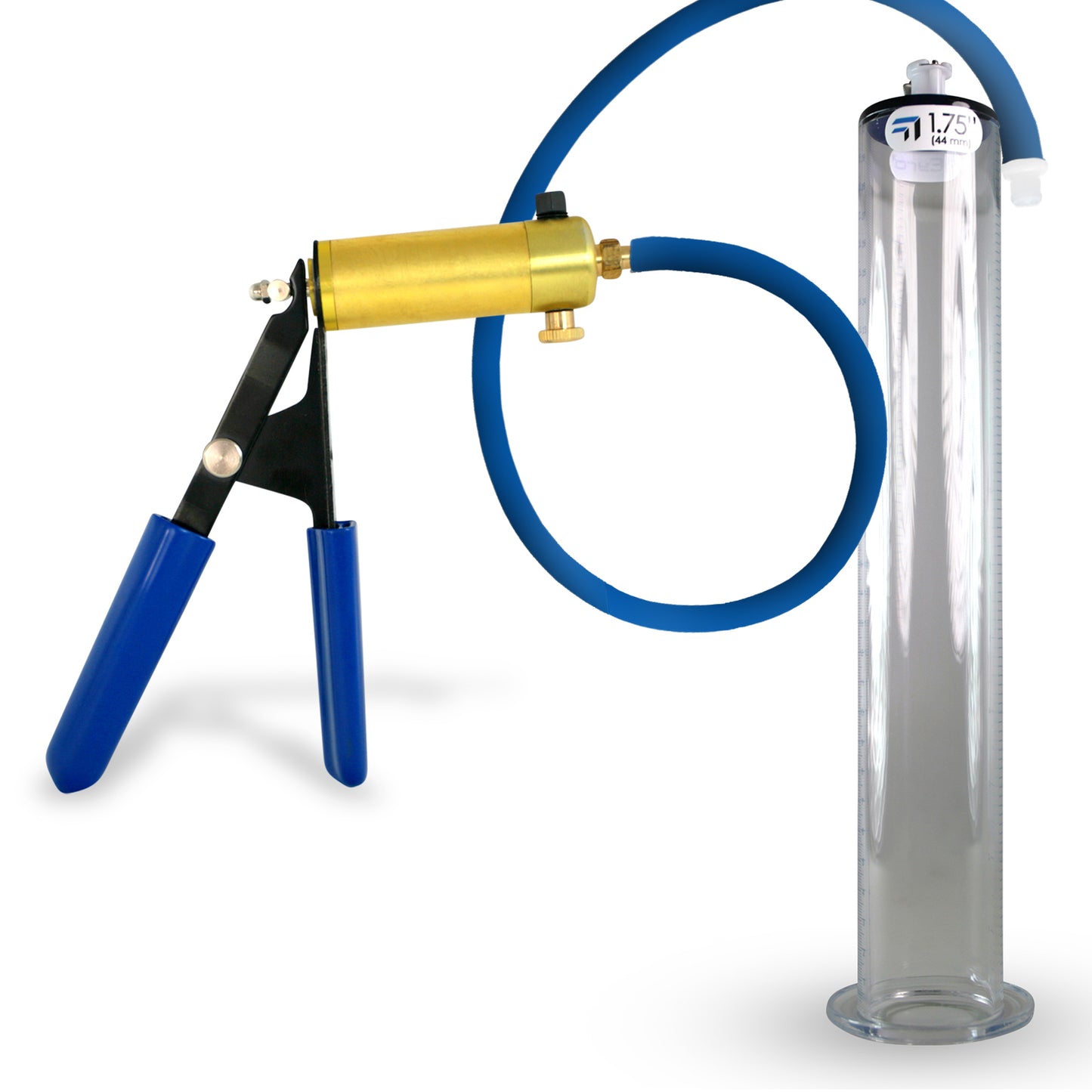 Ultima Blue Penis Pump (Protected Gauge, 9” Wide Flange)