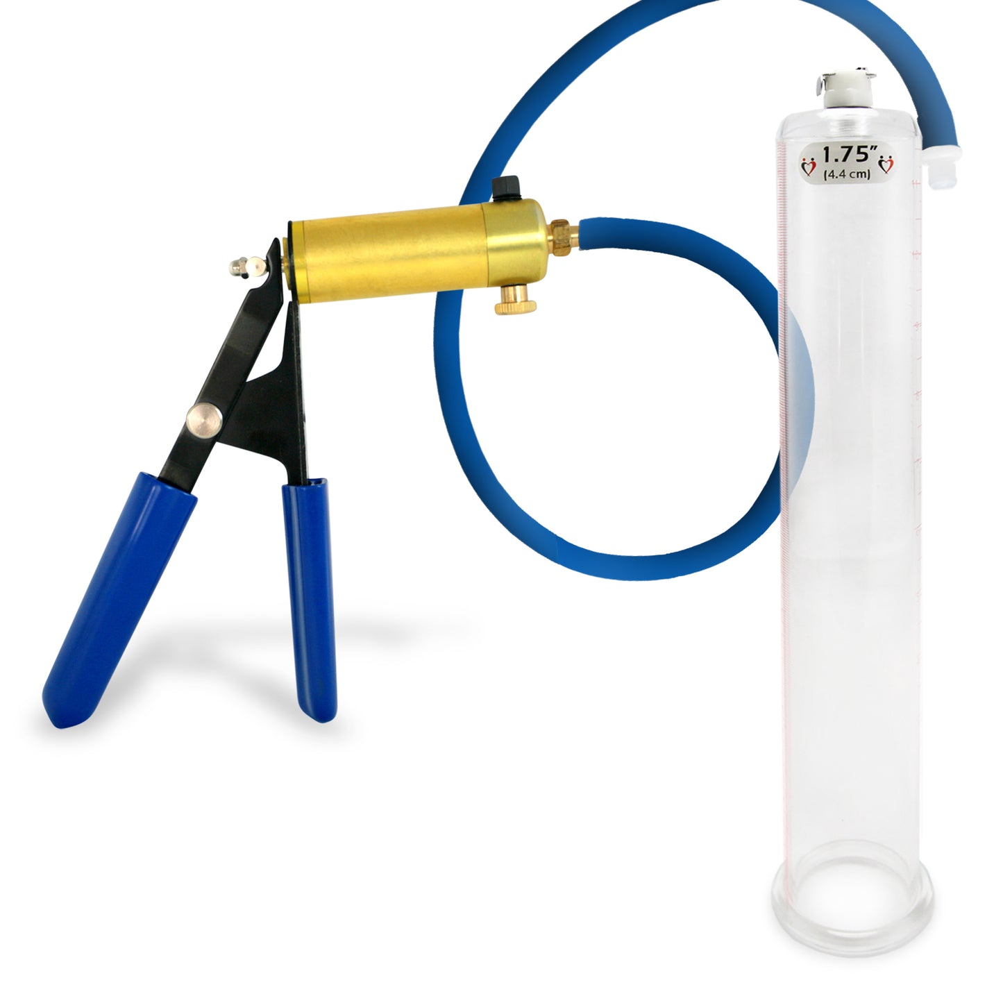 Ultima Blue Penis Pump (Rubber Grip, 9” Round Flange)