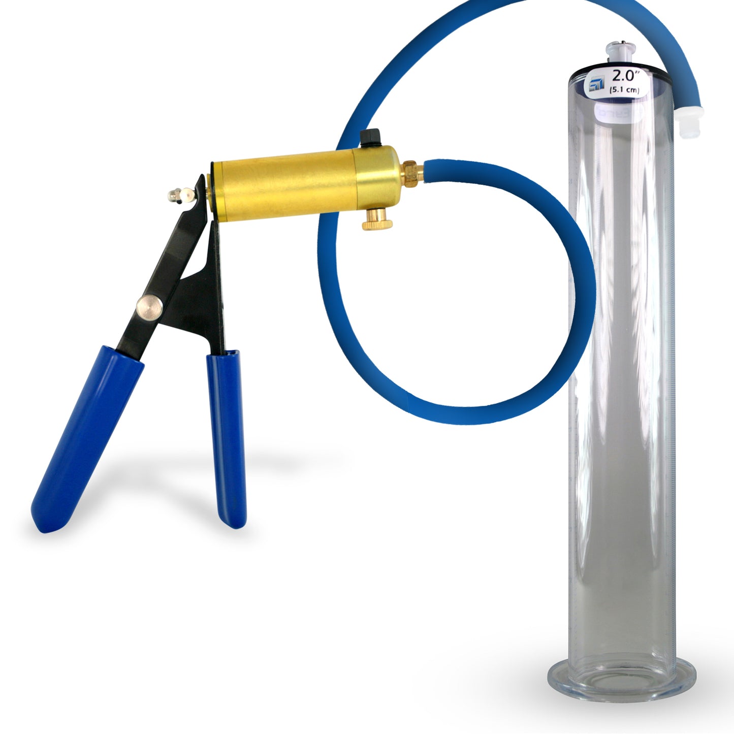 Ultima Blue Penis Pump (Protected Gauge, 9” Wide Flange)