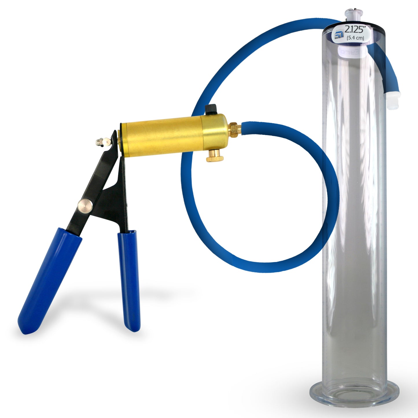 Ultima Blue Penis Pump (Protected Gauge, 9” Wide Flange)