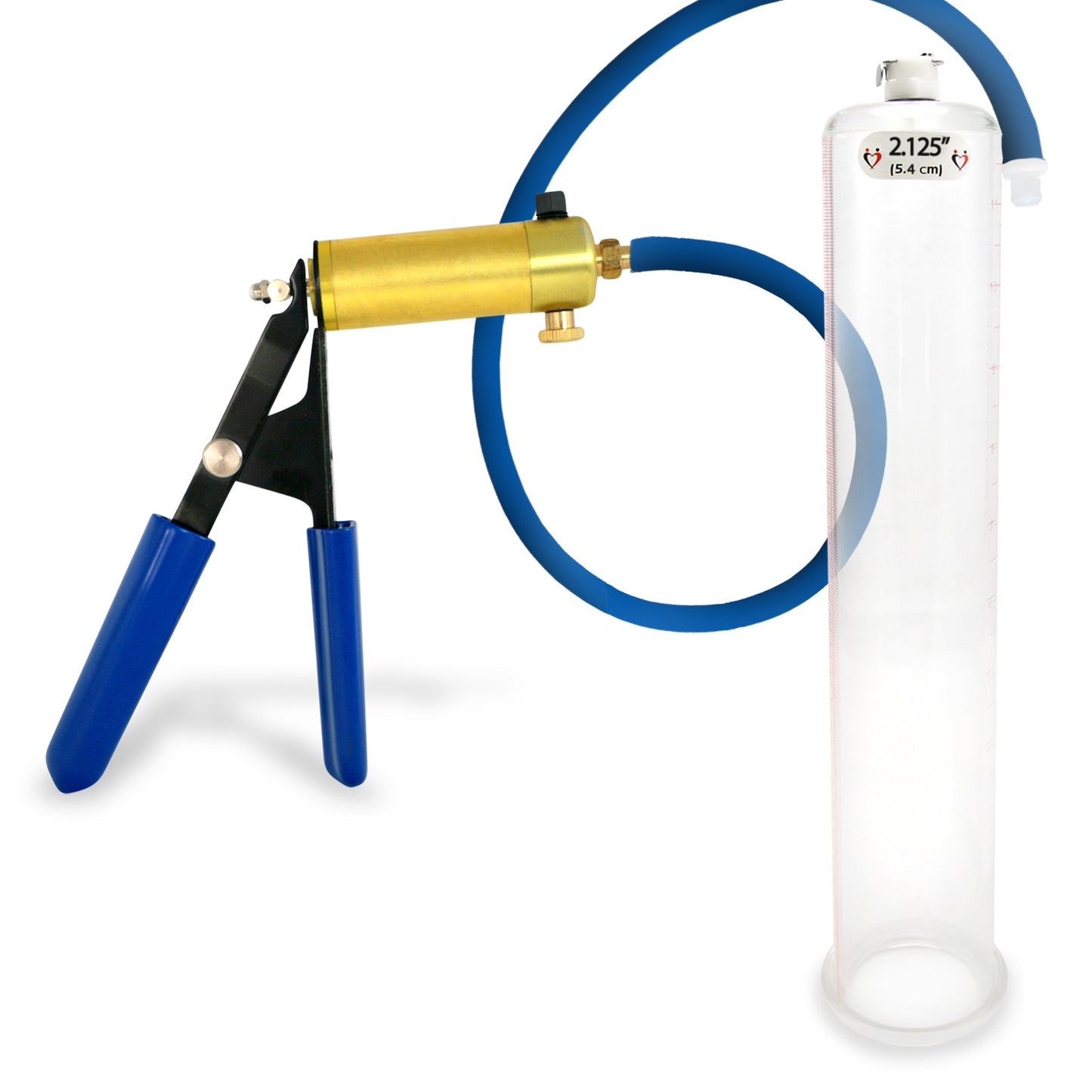 Ultima Blue Penis Pump (Rubber Grip, 9” Round Flange)