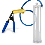 Ultima Blue Penis Pump (Rubber Grip, 9” Round Flange)
