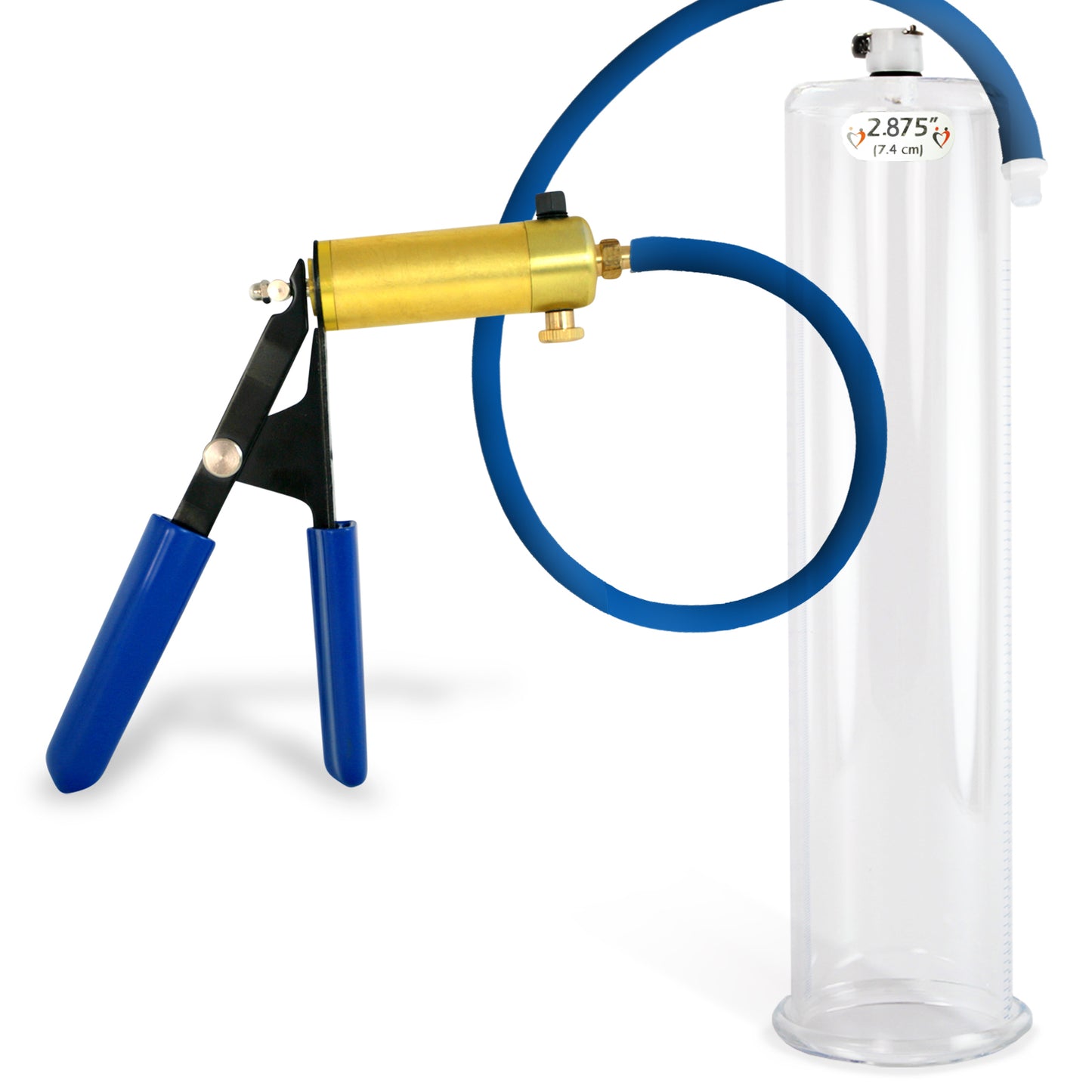 Ultima Blue Penis Pump (Rubber Grip, 9” Round Flange)
