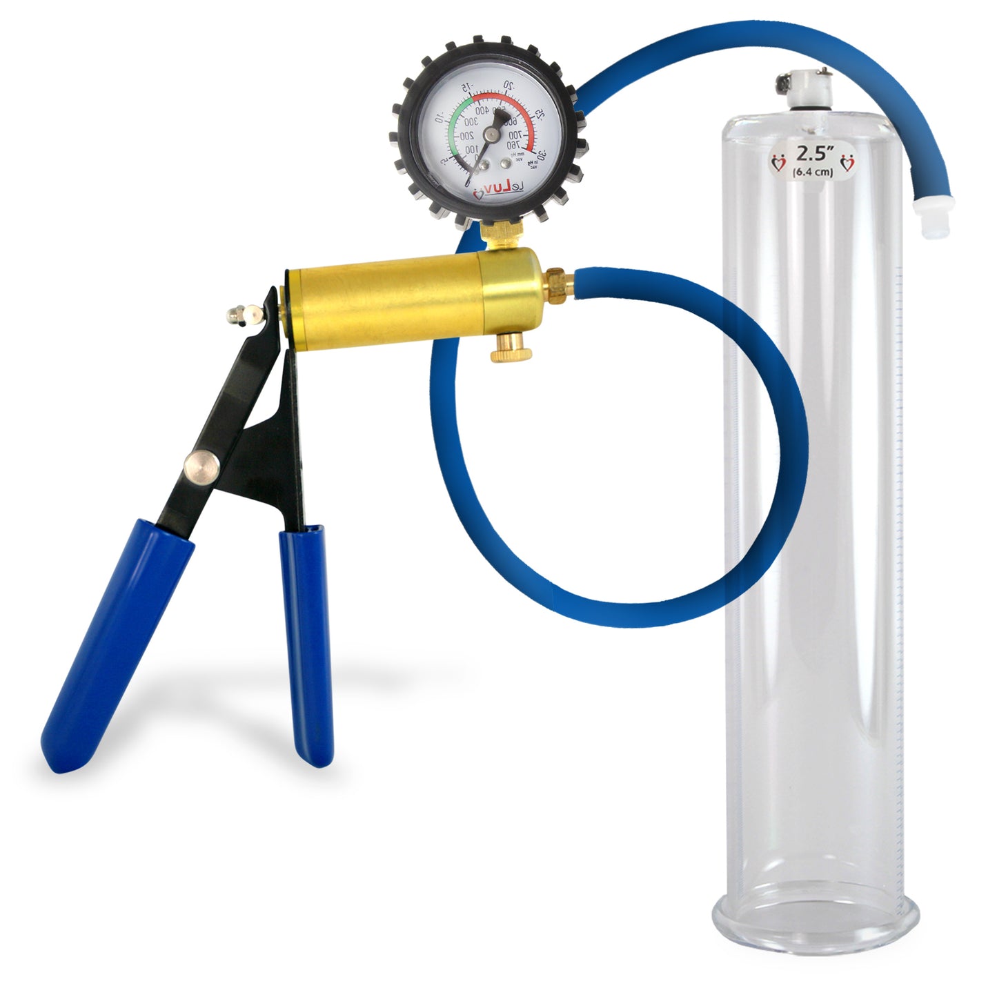 Ultima Blue Penis Pump (Rubber Grip, 9” Round Flange)