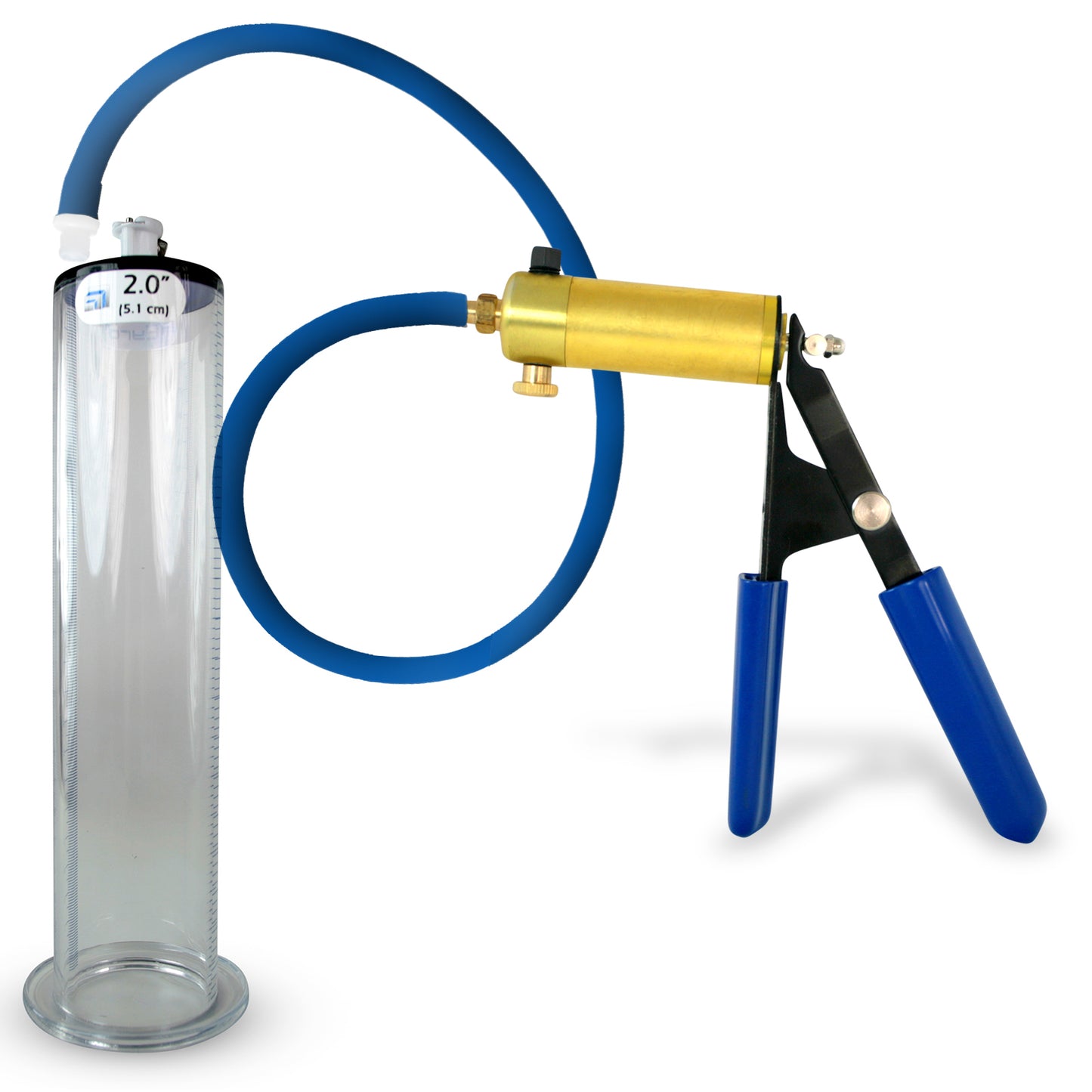 Ultima Blue Penis Pump (Protected Gauge, 9” Wide Flange)