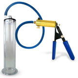 LeLuv® Ultima Penis Pump - Rubber Grip, Silicone Hose with Wide Flange Cylinder - Choose Length & Diameter