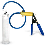 Ultima Blue Penis Pump (Rubber Grip, 9” Round Flange)