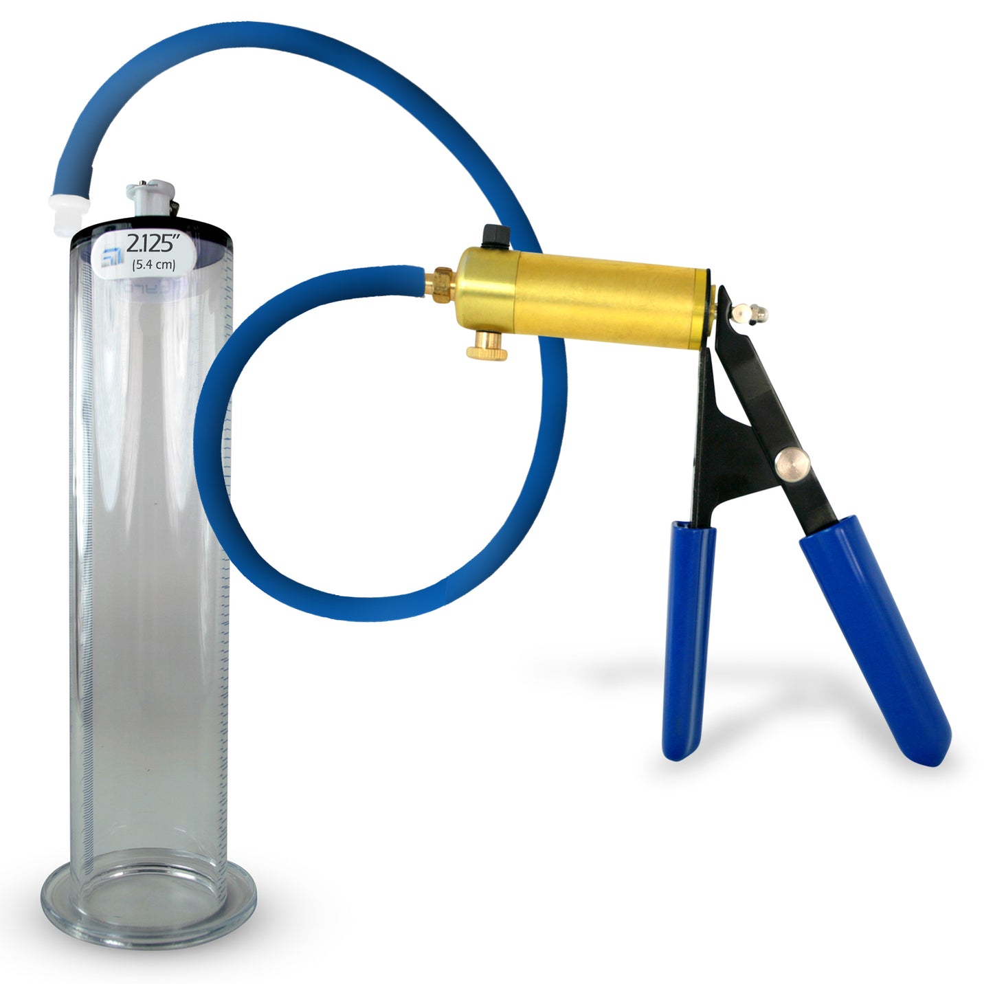 Ultima Blue Penis Pump (Protected Gauge, 9” Wide Flange)