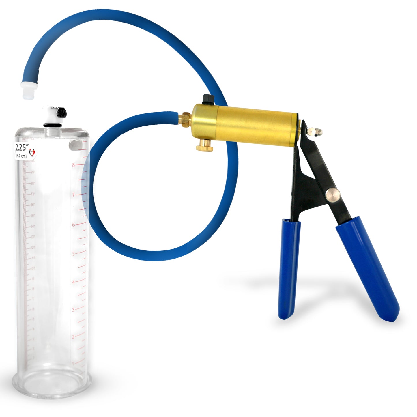 Ultima Blue Penis Pump (Rubber Grip, 9” Round Flange)