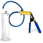 Ultima Blue Penis Pump (Rubber Grip, 9” Round Flange)