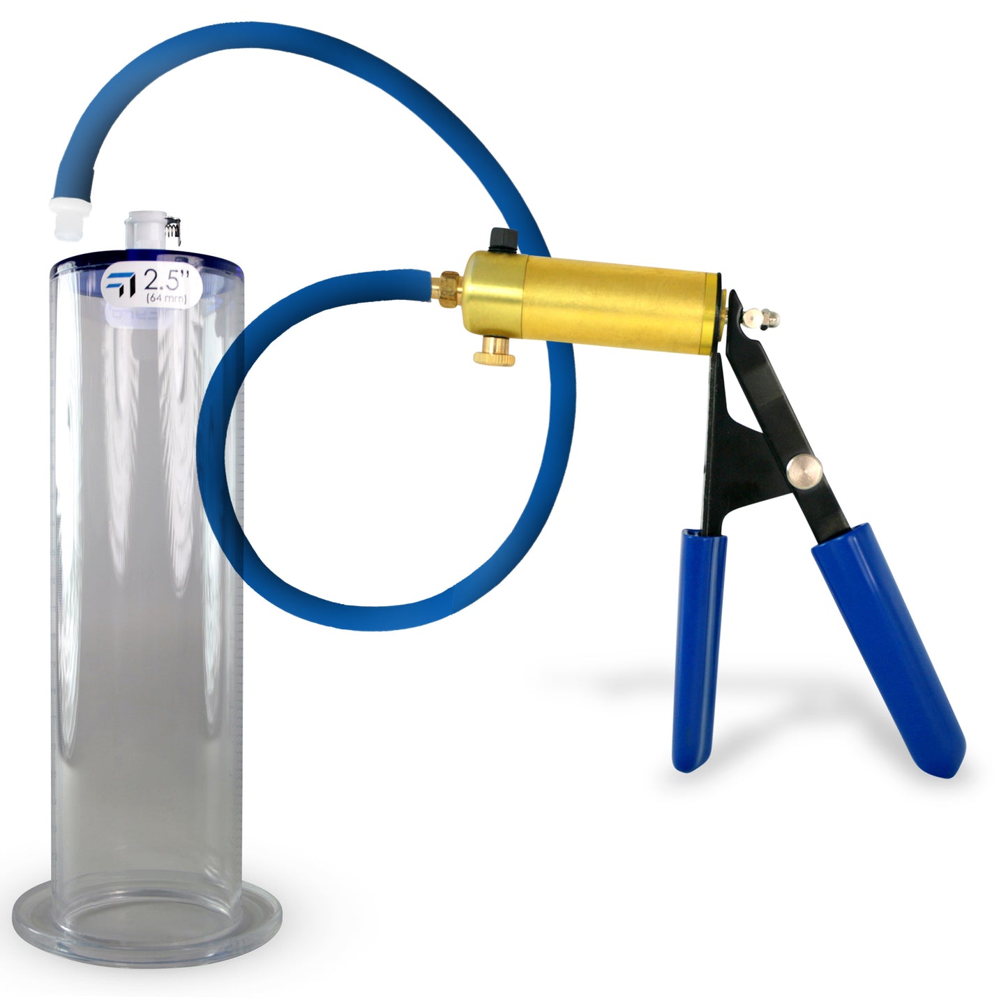 Ultima Blue Penis Pump (Protected Gauge, 9” Wide Flange)