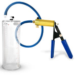 Ultima Blue Penis Pump (Rubber Grip, 9” Round Flange)