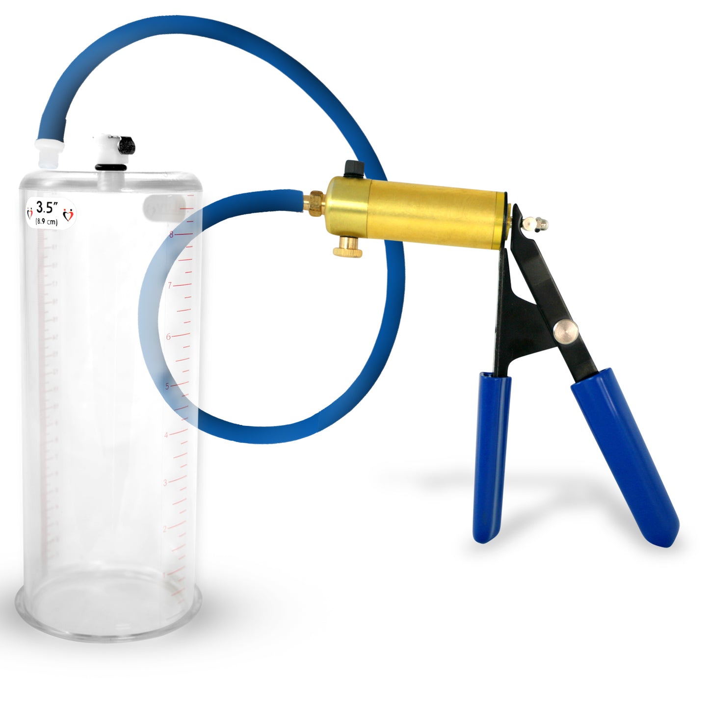 Ultima Blue Penis Pump (Rubber Grip, 9” Round Flange)