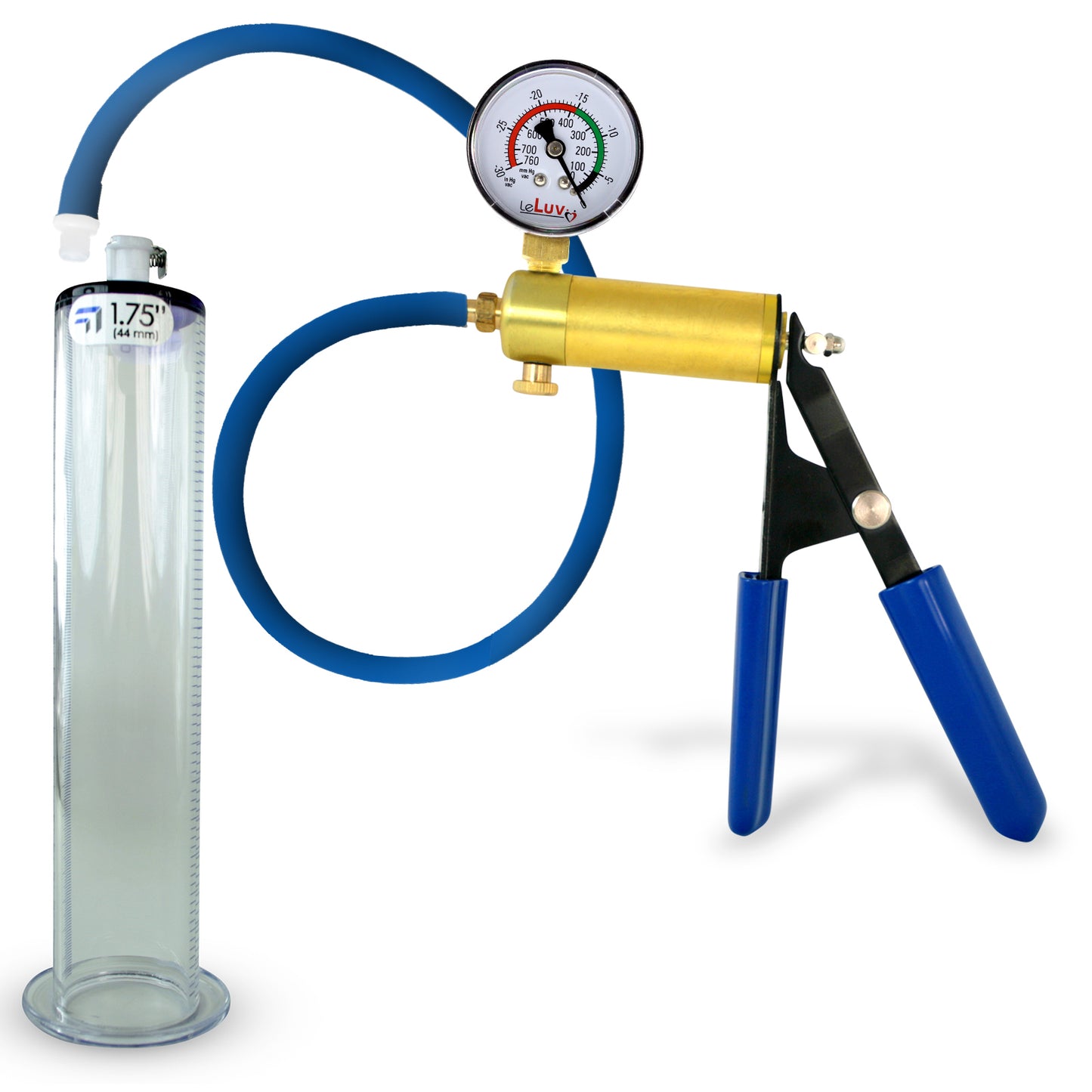 Ultima Blue Penis Pump (Protected Gauge, 9” Wide Flange)