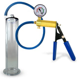 LeLuv® Ultima Penis Pump - Rubber Grip, Silicone Hose with Wide Flange Cylinder - Choose Length & Diameter