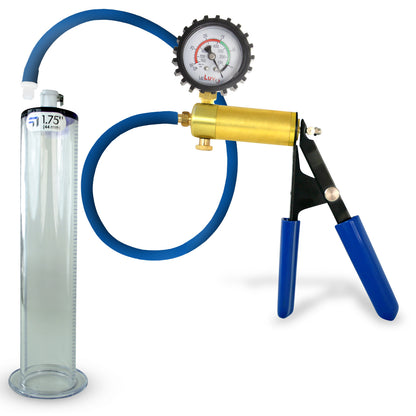 Ultima Blue Penis Pump (Protected Gauge, 9” Wide Flange)