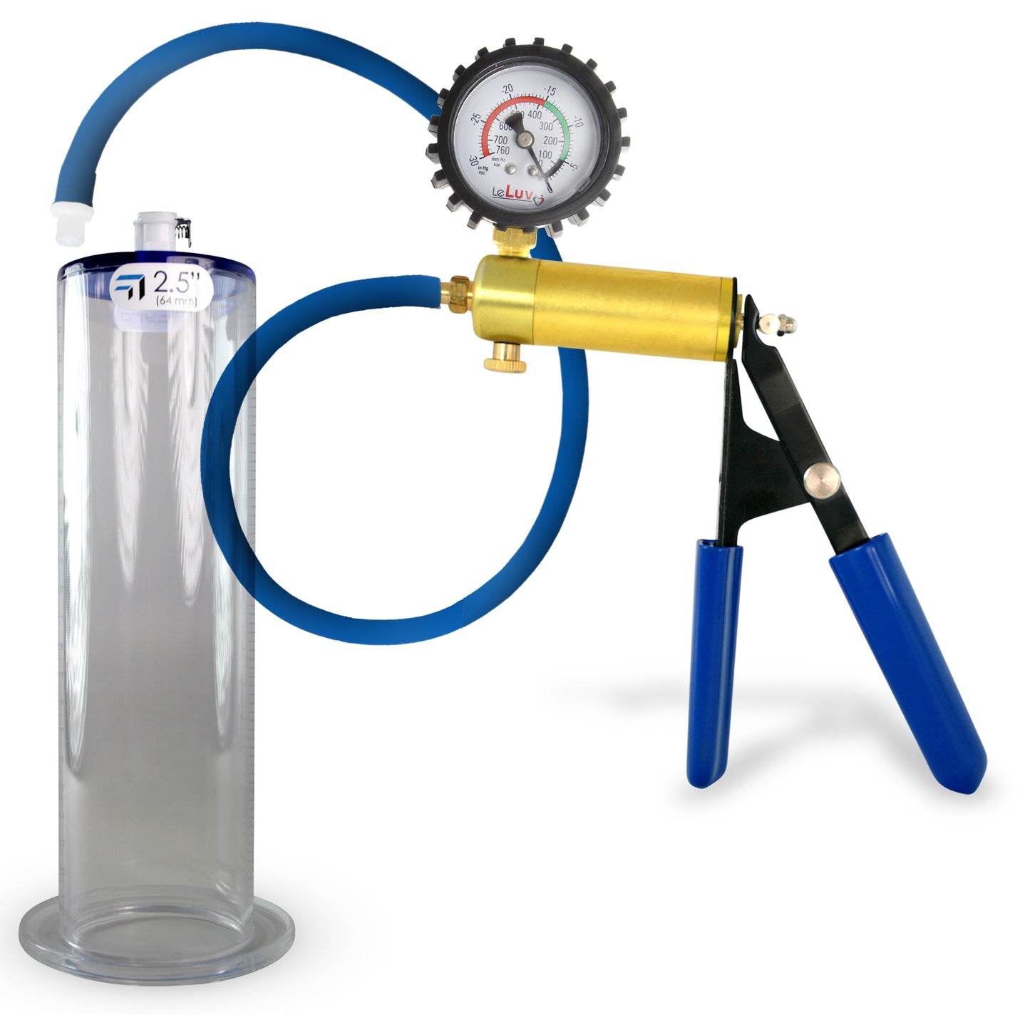 Ultima Blue Penis Pump (Protected Gauge, 9” Wide Flange)