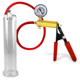 ULTIMA Red Premium Hose Penis Pump 9 Inch Length Untapered Cylinder