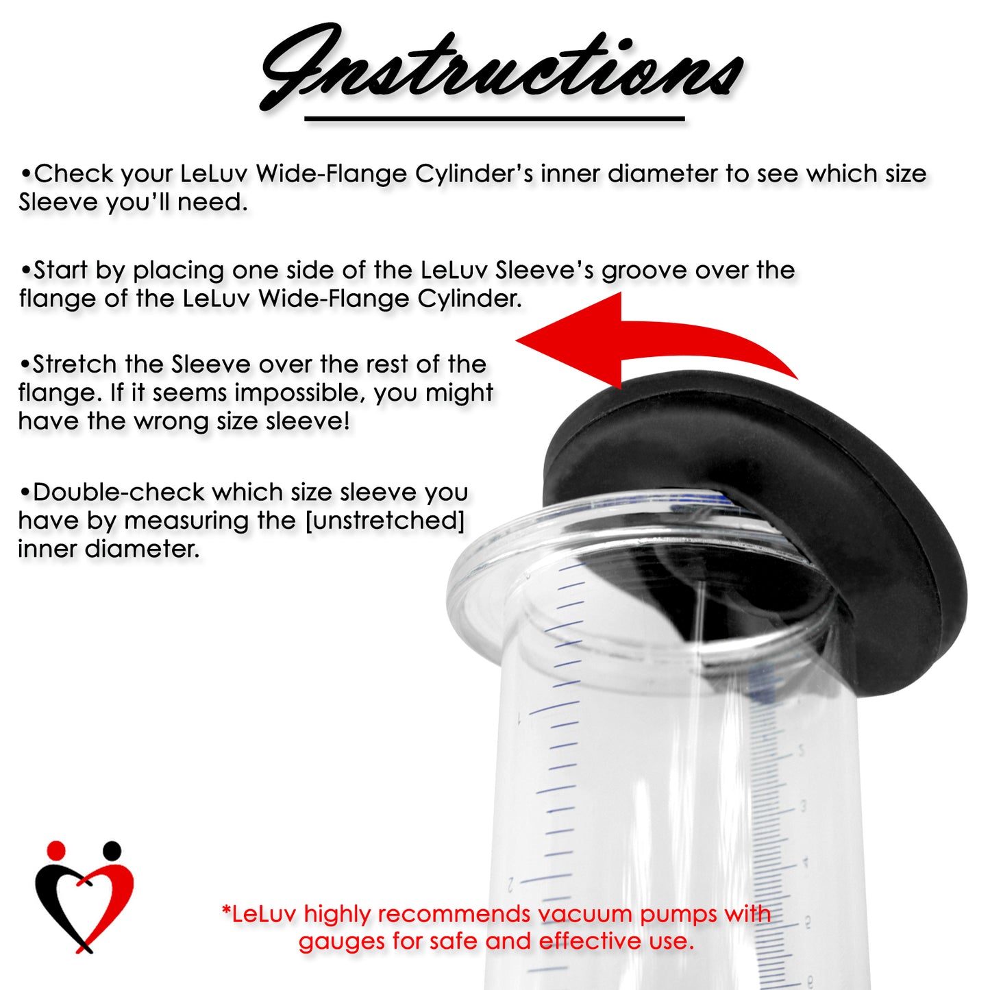 Premium Silicone Vacuum Penis Pump Seal for LeLuv & Eyro WIDE Flange Cylinders